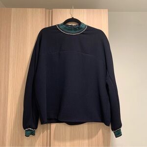 Zara Long Sleeve Blouse with beaded details - L